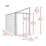 lansaro llc lansaro 4x7 yardsaver galvanized steel storage shed 07 20260407191510 d143abe6.webp
