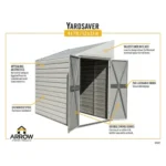 lansaro llc lansaro 4x7 yardsaver galvanized steel storage shed 09 20260407191510 47d5b1d3.webp