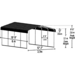 lansaro llc lansaro arrow carport 12x20x7ft 02 20260407191837 f9b5e19e.webp