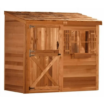 lansaro llc lansaro cedarshed bayside 8x4 lean to storage shed 01 20260407191544 b2c2f752.webp