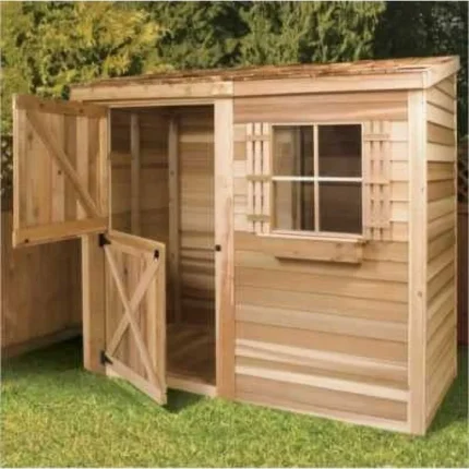 lansaro llc lansaro cedarshed bayside 8x4 lean to storage shed 02 20260407191545 98d7c642.webp