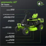 lansaro llc lansaro greenworks 60v 30in crossover t riding lawn tractor 8ah 03 20260407181029 da7ca44f.webp