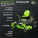 lansaro llc lansaro greenworks 60v 42 electric crossoverz zero turn mower 8ah batteries 02 20260407180855 a170bf75.webp