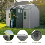lansaro llc lansaro lifetime 10x8 outdoor storage shed gray 03 20260407191608 c52adb21.webp