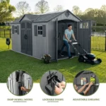 lansaro llc lansaro lifetime 15x8 dual entry outdoor storage shed gray 02 20260407191617 aeb4bdaa.webp