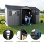 lansaro llc lansaro lifetime 15x8 dual entry outdoor storage shed gray 08 20260407191620 4c5c3f12.webp