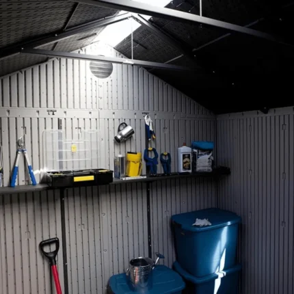 lansaro llc lansaro lifetime 8x10 outdoor plastic shed with floor and windows 02 20260407191644 8738bcfb.webp