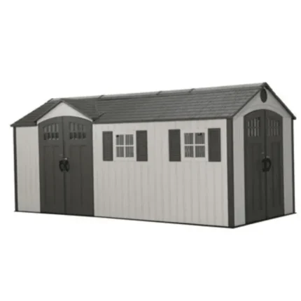lansaro llc lansaro lifetime 8x17 outdoor storage shed dual entry tan 01 20260407191624 1a919510.webp