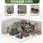 lansaro llc lansaro patiowell 10ft x 12ft upgrade metal storage shed 06 20260407191453 41f860e1.webp