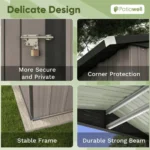 lansaro llc lansaro patiowell 10ft x 12ft upgrade metal storage shed 119sqft 02 20260407191514 f28b9e31.webp