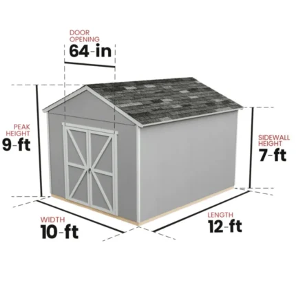 lansaro llc lansaro rookwood 10x12 wood storage shed with floor 02 20260407191717 762cd92d.webp
