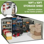lansaro llc lansaro veikous 10ft outdoor metal storage shed gray 100sqft 03 20260407191458 cf5a8da2.webp