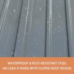 lansaro llc lansaro veikous 8ft x 12ft outdoor storage shed lockable door vents 06 20260407191833 48c3867d.webp