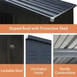 lansaro llc lansaro veikous 8ft x 12ft outdoor storage shed lockable door vents 07 20260407191834 e349f677.webp