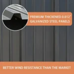 lansaro llc lansaro veikous 8ft x 12ft outdoor storage shed lockable door vents 08 20260407191834 8b5ca65a.webp